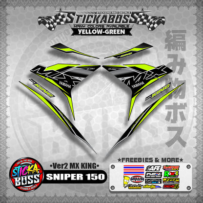 SNIPER 150 DECALS ( Ver2 MX KING )【WITH FREEBIES】MALAYSIAN CONCEPT/Y15ZR/EXCITER 150