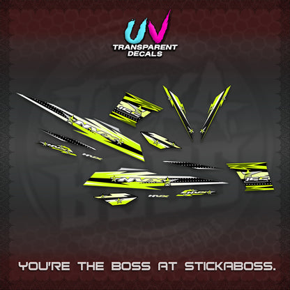 AEROX V2 UV TRANSPARENT DECALS (2026 INDO STAR 001) STICKER KITS BY STICKABOSS