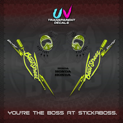 BEAT FI V2 UV TRANSPARENT DECALS (2026 BEATSTREET DESIGN) STICKER KITS BY STICKABOSS