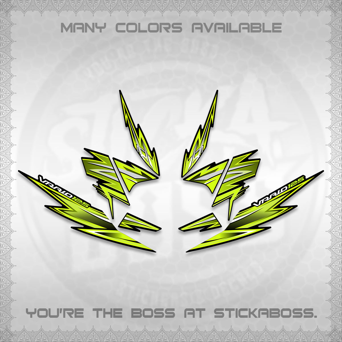 CLICK 125 V4 INDO VARIO DECALS (2026 VANDOREN STYLE) STICKER DECALS By STICKABOSS