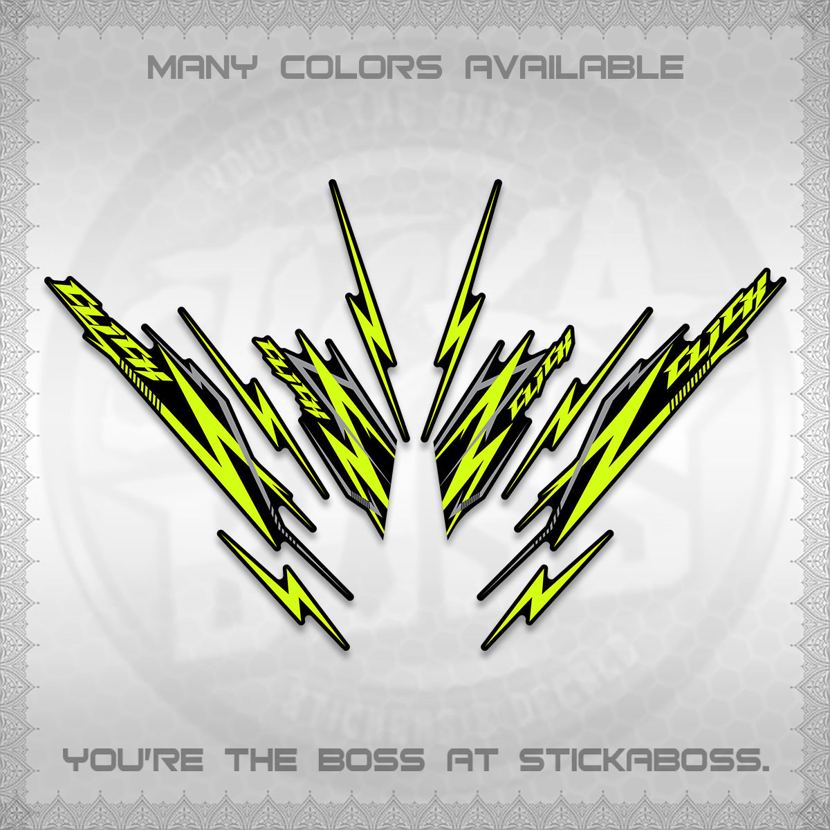 CLICK 125 V2 INDO DECALS (2024 CL 00-A8 STYLE) STICKER KITS By STICKABOSS