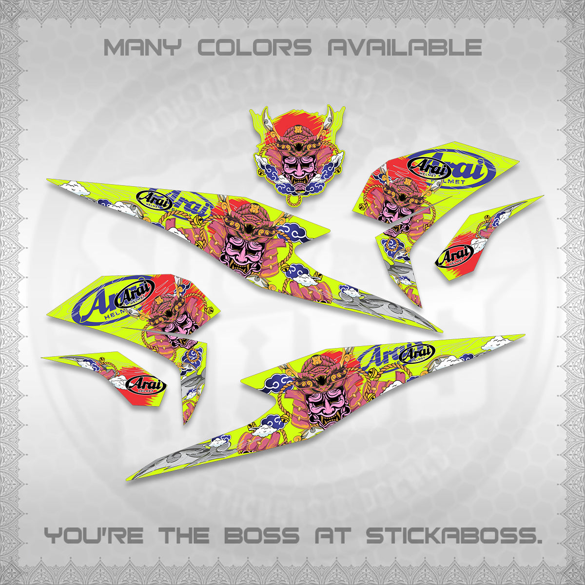 BEAT FI INDO DECALS (2026 NEW SAMURAI MOTIF) STICKER KITS BY STICKABOSS