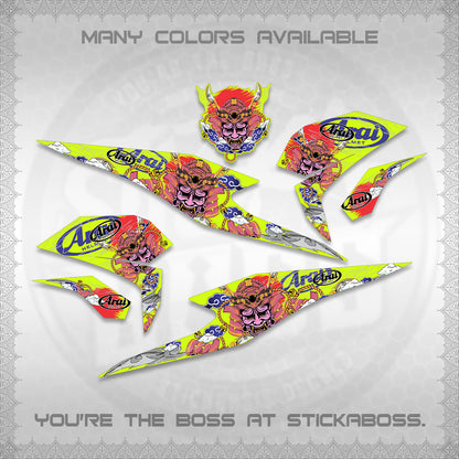BEAT FI INDO DECALS (2026 NEW SAMURAI MOTIF) STICKER KITS BY STICKABOSS