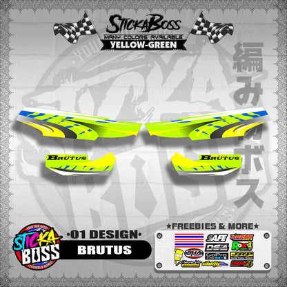 KAWASAKI BRUTUS STOCK DECALS ( 01 DESIGN )【WITH FREEBIES】