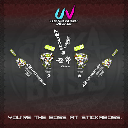 CLICK V2 UV TRANSPARENT DECALS (2026 RACE ZOMBIE DESIGN)STICKER DECALS By STICKABOSS