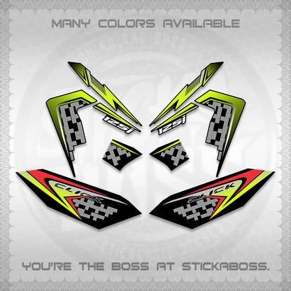 CLICK 125 V4 VIETNAM DECALS (2026 TERBARU MOTIF DESIGN) STICKER KITS BY STICKABOSS