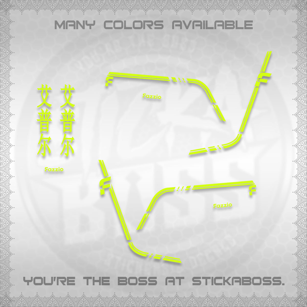 FAZZIO DECALS (2026 JAPAN LINES) STICKER KITS BY STICKABOSS