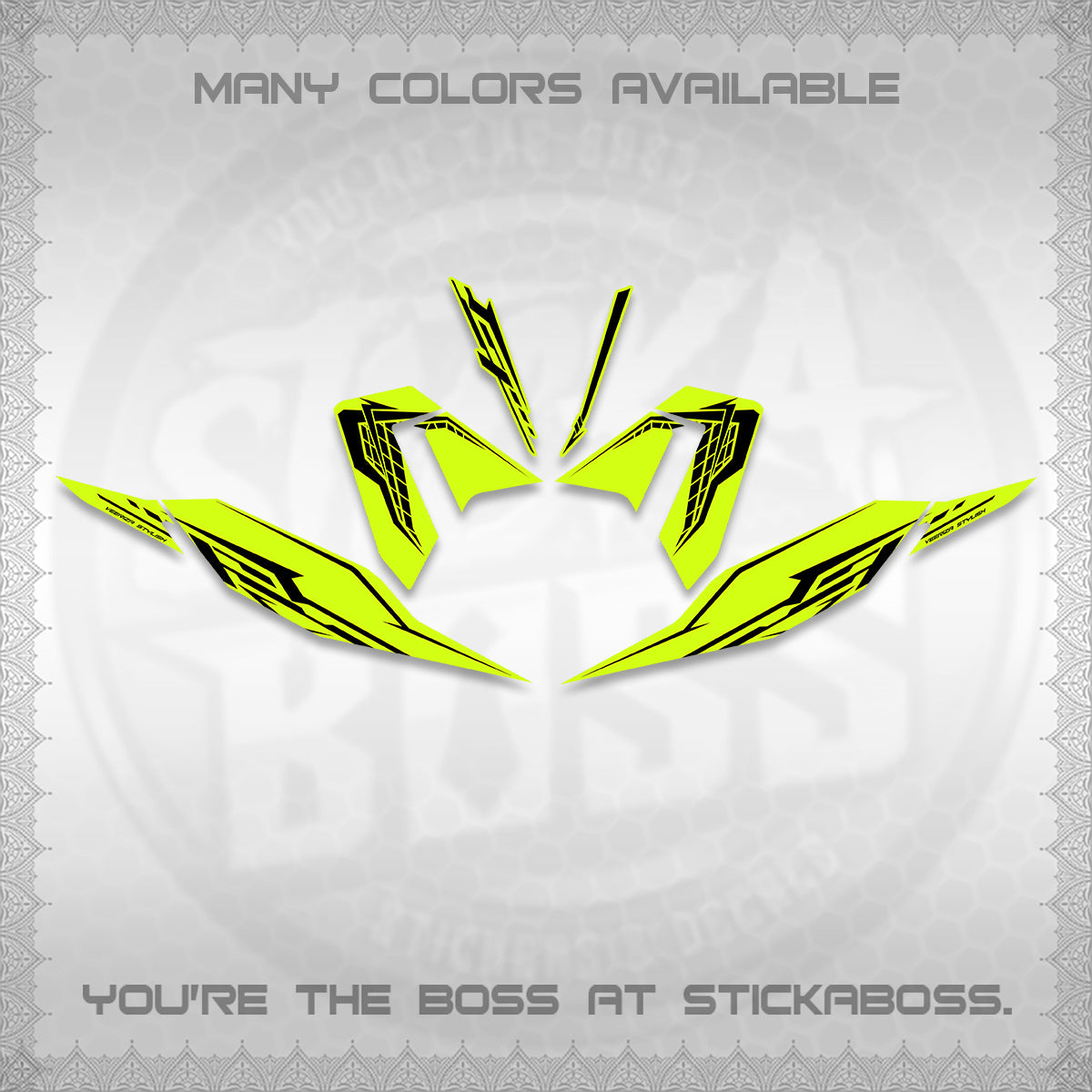 CLICK 125 V4 DECALS (2026 VEERIZA STYLISH DESIGN) STICKER DECALS By STICKABOSS