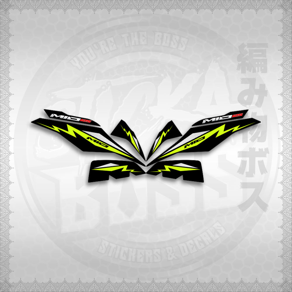 STICKER DECALS for MIO I 125 M3 INDO (MIIMOA4) By STICKABOSS (SOFIE LAMINATED WATERPROOF)
