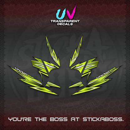 CLICK 125 V4 INDO VARIO UV TRANSPARENT DECALS (2026 VANDOREN STYLE) STICKER DECALS By STICKABOSS