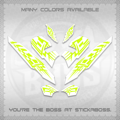 CLICK 125 V3 VARIO INDO-MALAY FOR WHITE DECALS (2026 TRIBAL LINES DESIGN) STICKER DECALS By STICKABOSS