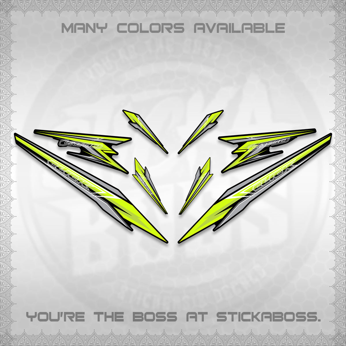 CLICK 160 VARIO DECAL(2026 SHARP 00-A1 DESIGN)STICKER DECALS By STICKABOSS