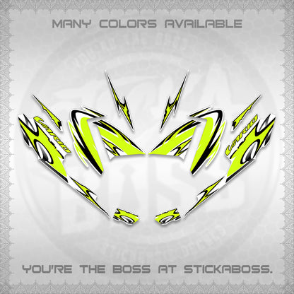 CLICK 125 V4 VARIO STRIPING FOR WHITE DECALS (2026 NEW LED DESIGN) STICKER DECALS By STICKABOSS