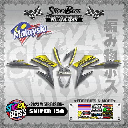 SNIPER 150 DECALS ( 2023 Y15ZR DESIGN )【WITH FREEBIES】