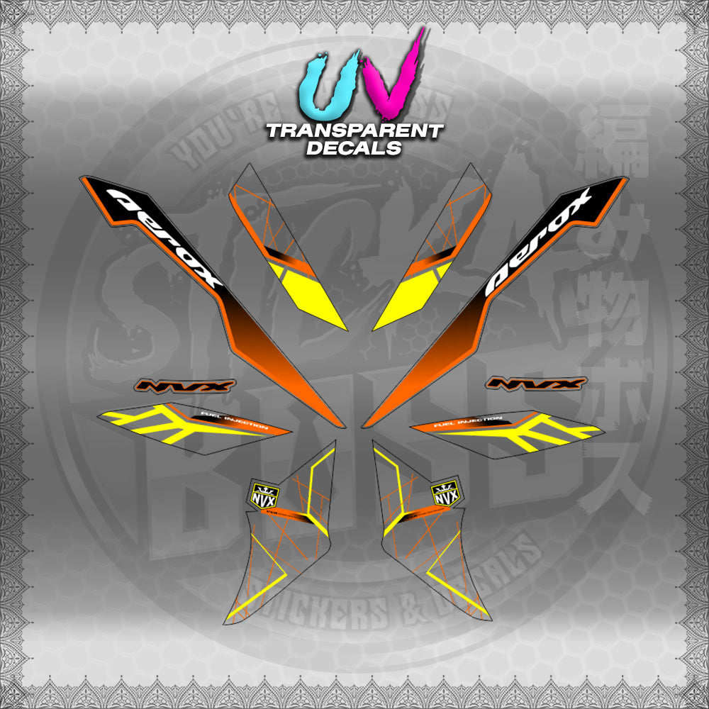 【PREMIUM UV PRINT】TRANSPARENT AEROX V3 ALPHA TURBO INDO-MALAYSIAN (AV3MAMABO)【WITH FREEBIES】