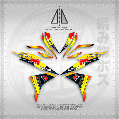 STICKER DECALS for SNIPER 135 MX (S135REBUIN)By STICKABOSS (SOFIE LAMINATED WATERPROOF)