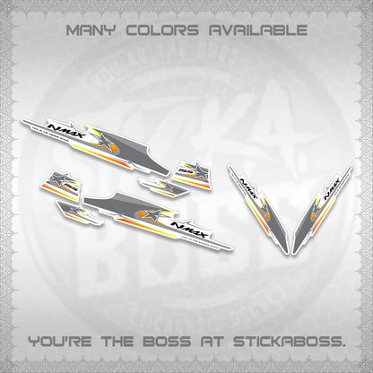 NMAX V1 FOR WHITE THAI-INDO DECALS (THMI 02 DESIGN)STICKER DECALS By STICKABOSS