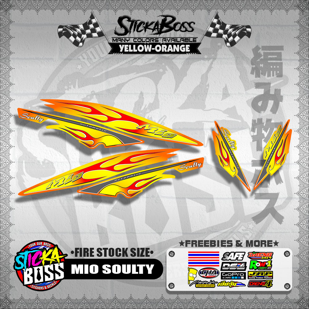 MIO SOULTY DECALS ( FIRE STOCK SIZE )【WITH FREEBIES】