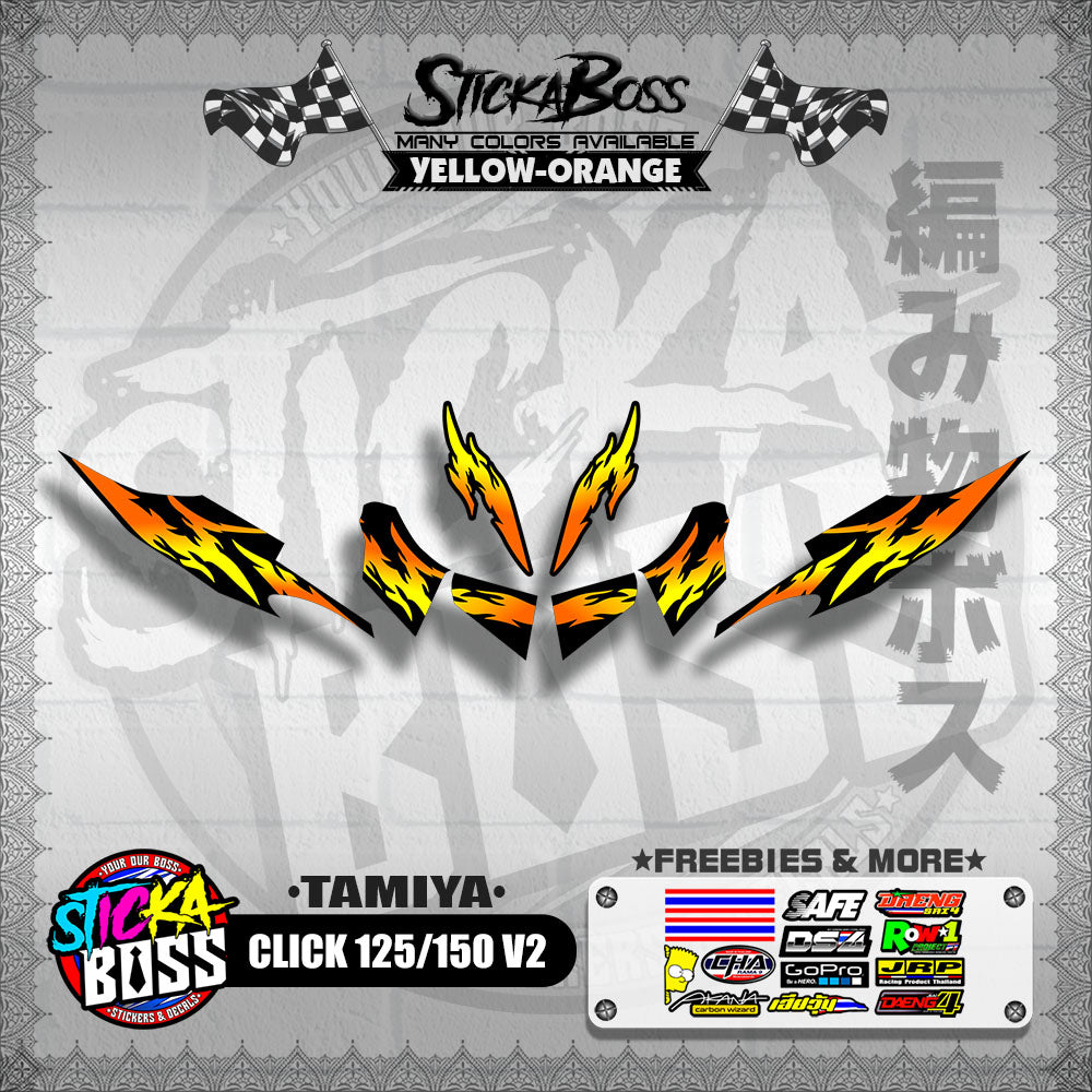 CLICK 125 / 150 V2 DECALS ( TAMIYA )【WITH FREEBIES】