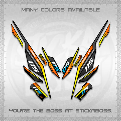MIO SOUL I 115 GT INDO DECALS (0002 DESIGN)STICKER DECALS By STICKABOSS