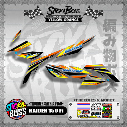 RAIDER 150 Fi DECALS ( THUNDER SATRIA F150 )【WITH FREEBIES】