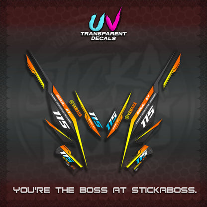 【PREMIUM UV PRINT】TRANSPARENT MIO SOUL I 115 GT INDO DECALS(0002 DESIGN)STICKER DECALS By STICKABOSS