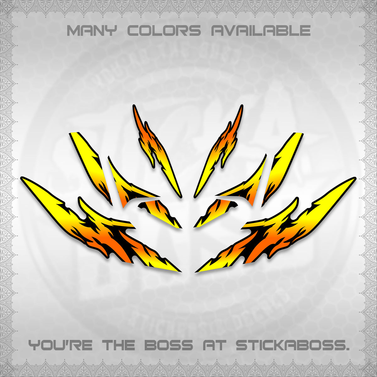 CLICK 125 V4 VARIO DECALS (2026 TAMIYA-STYLE RACING DESIGN) STICKER KITS By STICKABOSS