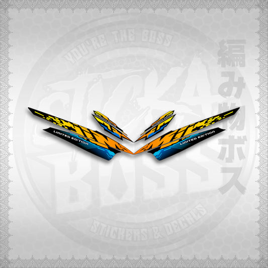 STICKER DECALS for MIO SPORTY (MSP25GLCO) By STICKABOSS (SOFIE LAMINATED WATERPROOF)