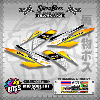 MIO SOUL I 125 GT DECALS ( SOLARIZ CUSTOM )【WITH FREEBIES】