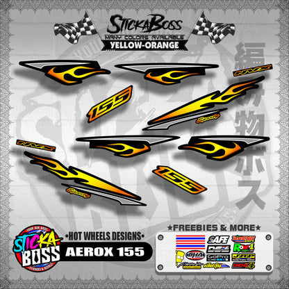 AEROX 155 DECALS ( HOT WHEELS DESIGNS )【WITH FREEBIES】