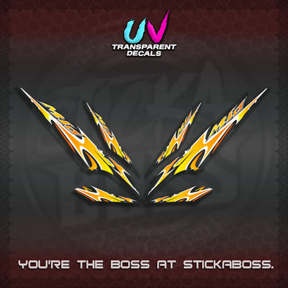 MIO 1 INDO UV TRANSPARENT (STRIPING A46 DESIGN)STICKER DECALS By STICKABOSS