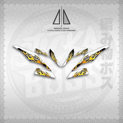 STICKER DECALS for MIO I 125 M3 FOR WHITE (USSTFISP) By STICKABOSS (SOFIE LAMINATED WATERPROOF)