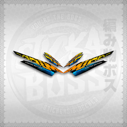 STICKER DECALS for MIO SPORTY (MSP25GLCO) By STICKABOSS (SOFIE LAMINATED WATERPROOF)