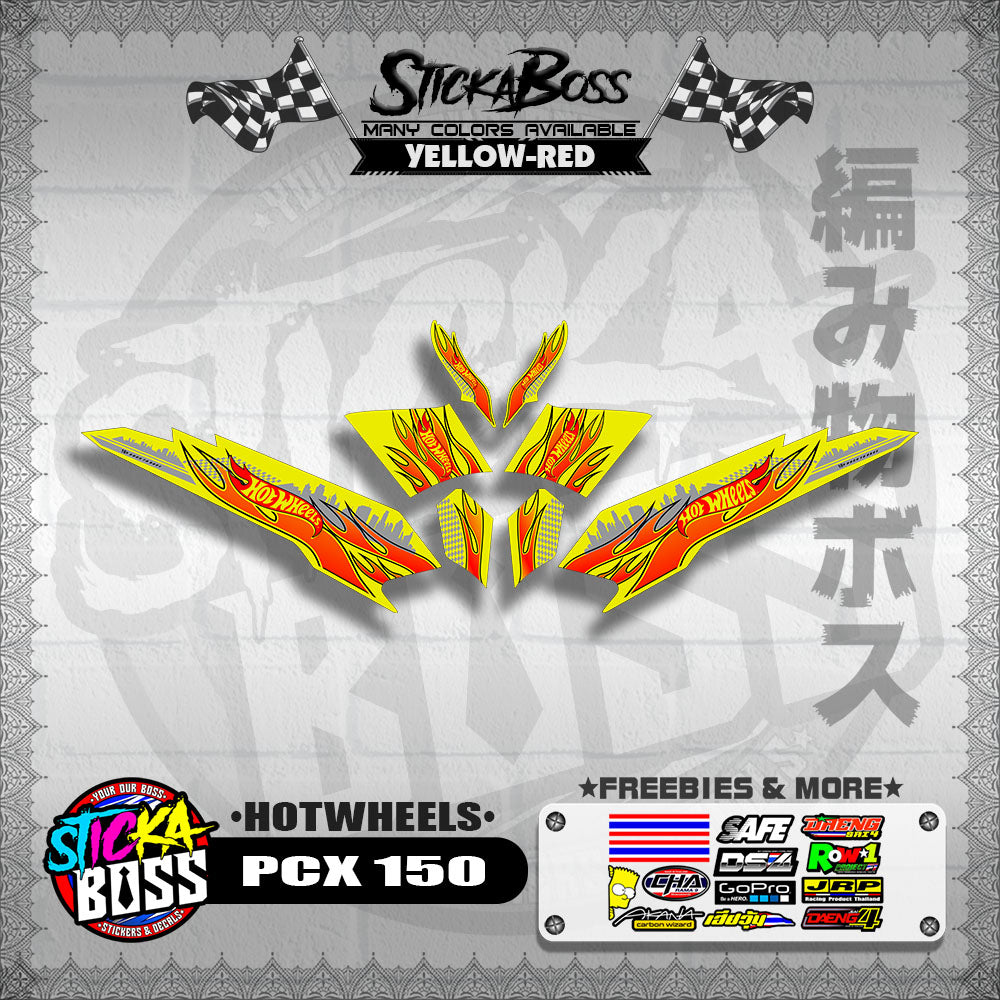 PCX 150 DECALS ( HOTWHEELS )【WITH FREEBIES】