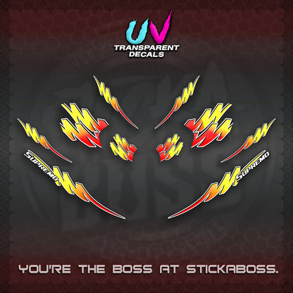 ADV 160 UV TRANSPARENT STRIPING(2 TONE PUTREA VIRDIAN) STICKER DECALS By STICKABOSS
