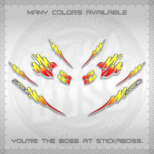 ADV 160 FOR WHITE STRIPING (2 TONE PUTRA VIRDIAN)STICKER DECALS BY STICKABOSS