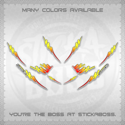 AEROX V2 FOR WHITE STRIPING DECALS (2 TONE PUTRA VIRDIAN)STICKER DECALS BY STICKABOSS