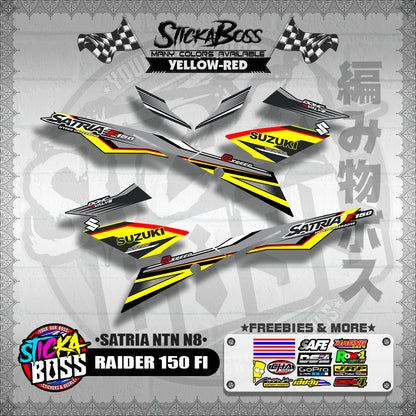RAIDER 150 FI DECALS ( SATRIA NTN N8 )【WITH FREEBIES】
