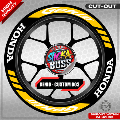 GENIO MAG STICKER SET ( 2 MAGS ) - CUSTOM 003 | VINYL WATERPROOF CUT-OUT DECALS