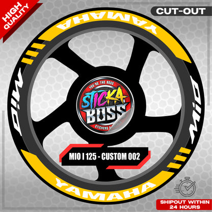 MIO I 125 MAG STICKER SET  ( 2 MAGS ) - CUSTOM 002 | VINYL WATERPROOF CUT-OUT DECALS