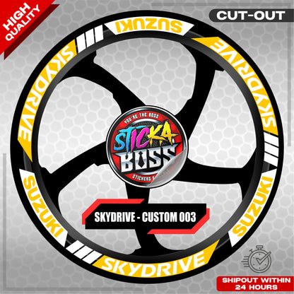 SKYDRIVE MAG STICKER SET ( 2 MAGS ) - CUSTOM 003 | VINYL WATERPROOF CUT-OUT DECALS