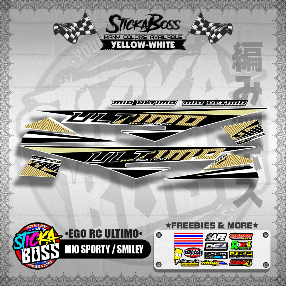 MIO SPORTY / SMILEY DECALS ( EGO RC ULTIMO )【WITH FREEBIES】