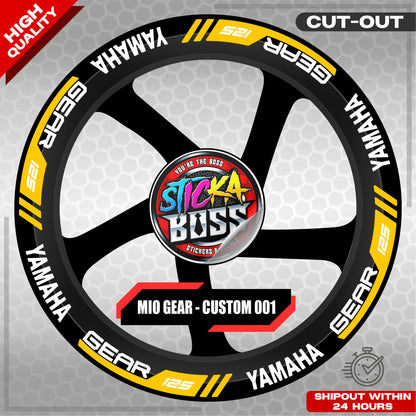 MIO GEAR MAG STICKER SET ( 2 MAGS ) - CUSTOM 001 | VINYL WATERPROOF CUT-OUT DECALS