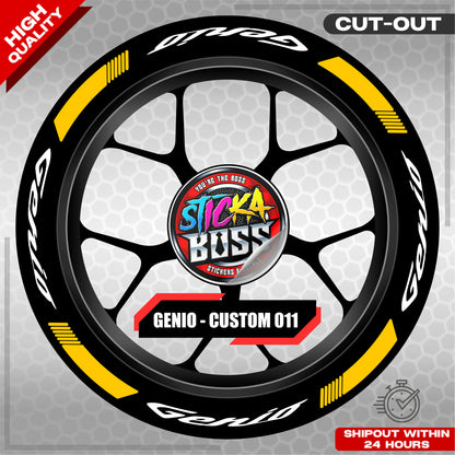 GENIO MAG STICKER SET ( 2 MAGS ) - CUSTOM 011 | VINYL WATERPROOF CUT-OUT DECALS