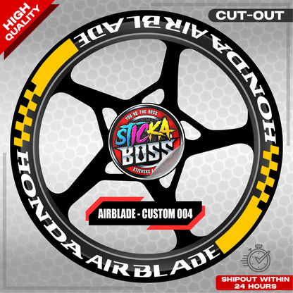 AIRBLADE 150 / 160 MAG STICKER SET ( 2 MAGS ) - CUSTOM 004 | VINYL WATERPROOF CUT-OUT DECALS