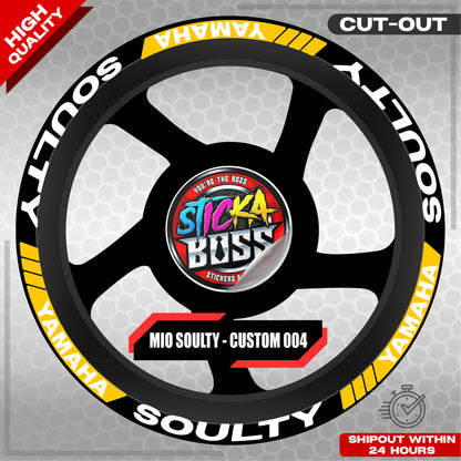MIO SOULTY MAG STICKER SET ( 2 MAGS ) - CUSTOM 004 | VINYL WATERPROOF CUT-OUT DECALS