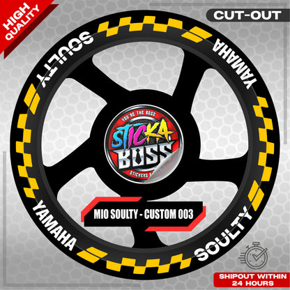 MIO SOULTY MAG STICKER SET ( 2 MAGS ) - CUSTOM 003 | VINYL WATERPROOF CUT-OUT DECALS