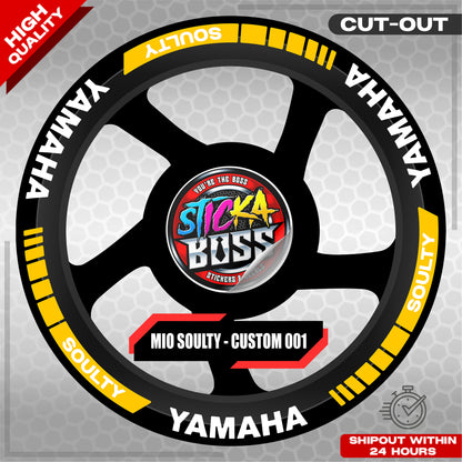 MIO SOULTY MAG STICKER SET ( 2 MAGS ) - CUSTOM 001 | VINYL WATERPROOF CUT-OUT DECALS