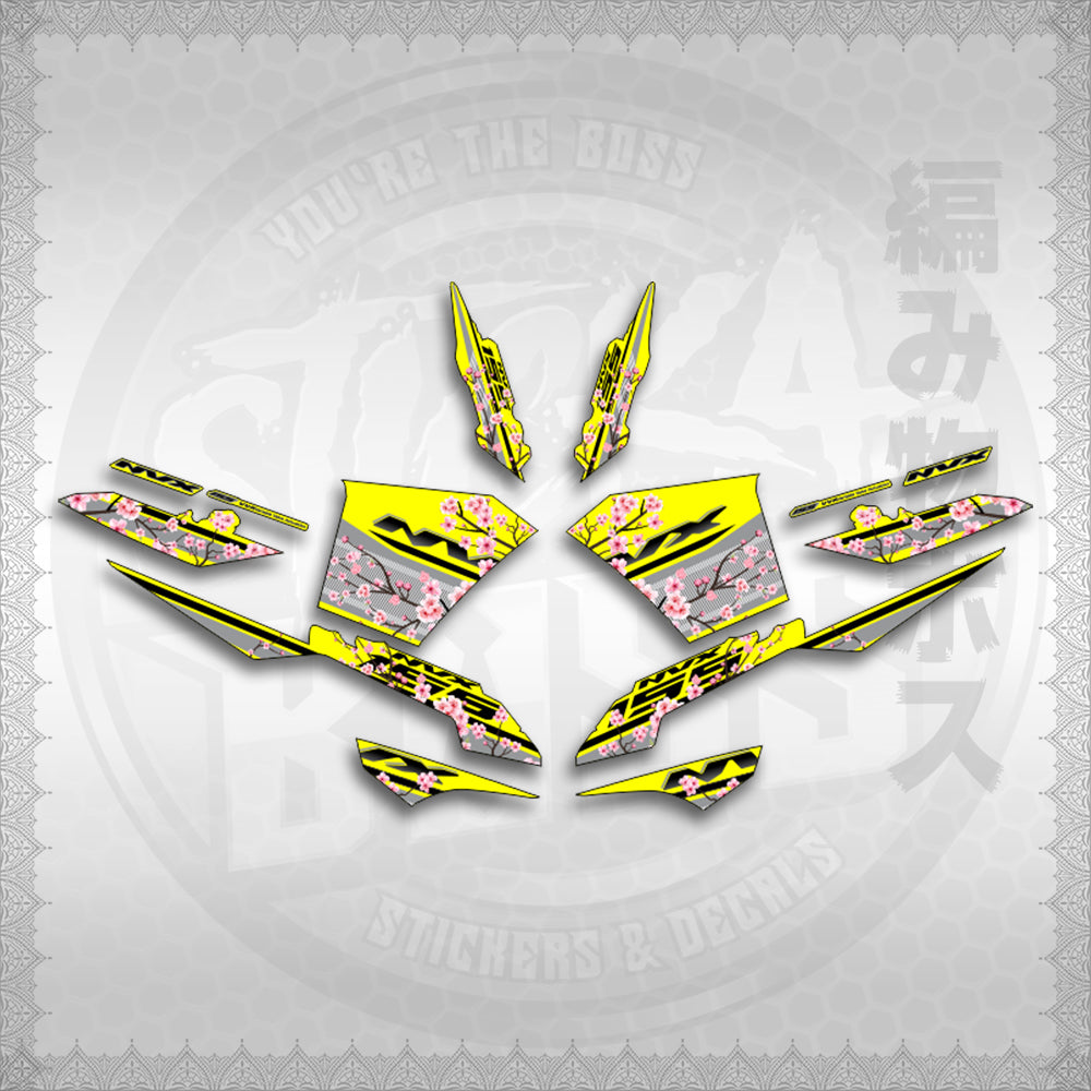 STICKER DECALS for AEROX V3 ALPHA TURBO INDO-MALAYSIAN (AV3SAIN) By STICKABOSS (SOFIE LAMINATED WATERPROOF)