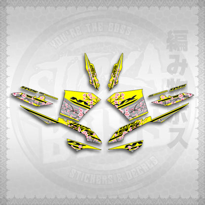 STICKER DECALS for AEROX V3 ALPHA TURBO INDO-MALAYSIAN (AV3SAIN) By STICKABOSS (SOFIE LAMINATED WATERPROOF)